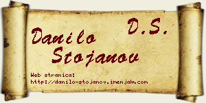 Danilo Stojanov vizit kartica